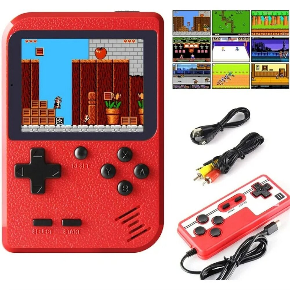 Retro Gaming Console with 400 Games Included + Additional Player Controller
